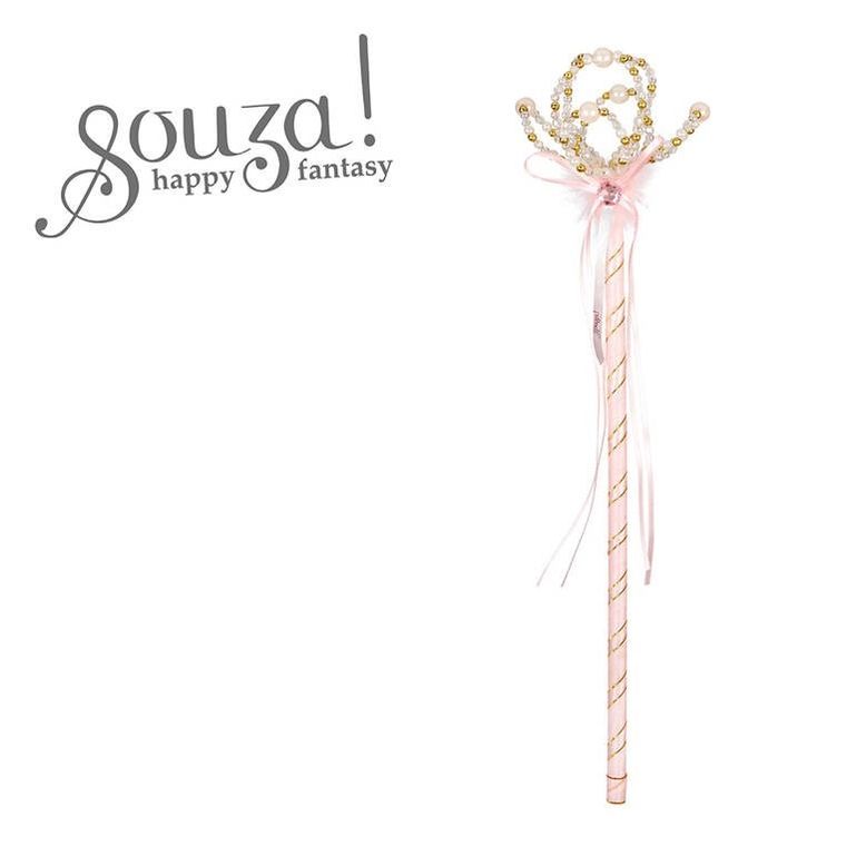 Souza! Alexandra, różdżka z perełkami, jasnoróżowa