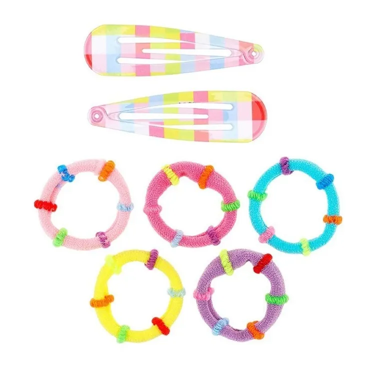 Souza! Beryl, tęczowe spinki i gumki do włosów, 7 szt.