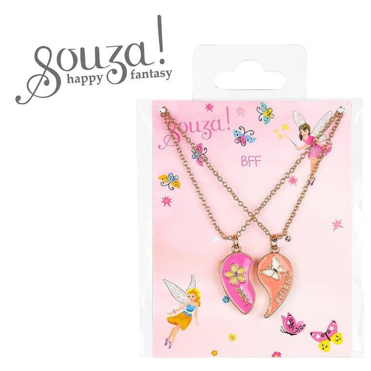 Souza! BFF Serce Best Friend, naszyjniki przyjaźni, 2 szt.