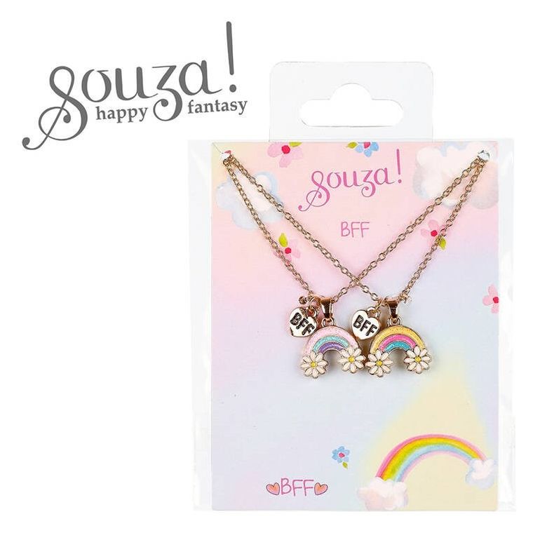 Souza! BFF Tęcza, naszyjniki przyjaźni, 2 szt.