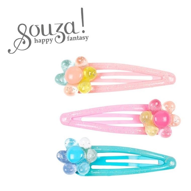 Souza! Daniek, spinki do włosów z kwiatkami, 3 szt.