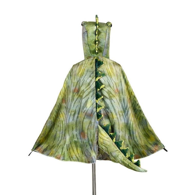 Souza! Dinozaur T-rex, peleryna z kapturem-maską, zielony, 4-7 lat