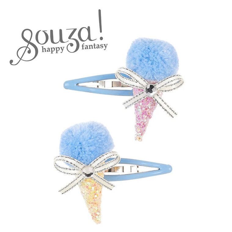 Souza! Djenley, spinki do włosów, niebieskie lody, 2 szt.