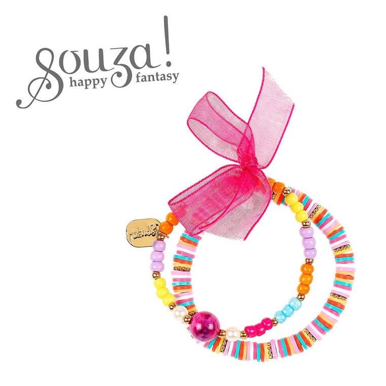 Souza! Jayda, podwójna bransoletka z koralików, multikolor