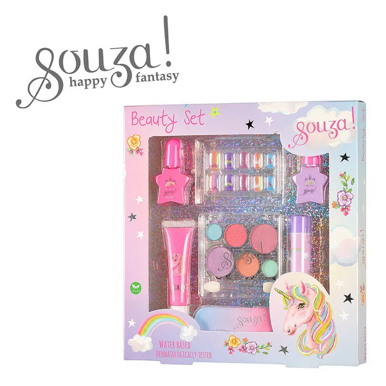 Souza! Jednorożec, zestaw kosmetyków do makijażu dla dzieci, 7 elementów