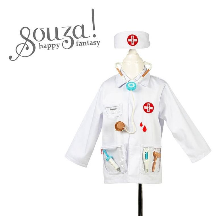 Souza! kostium lekarza, zestaw z opaską i akcesoriami, 4-7 lat