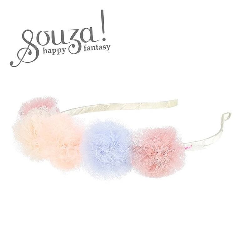 Souza! Marlena, opaska z tiulowymi pomponami