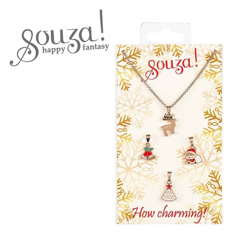 Souza! naszyjnik ze świątecznymi wisiorkami, 4 szt.