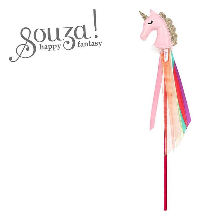 Souza! różdżka z głową jednorożca, różowa