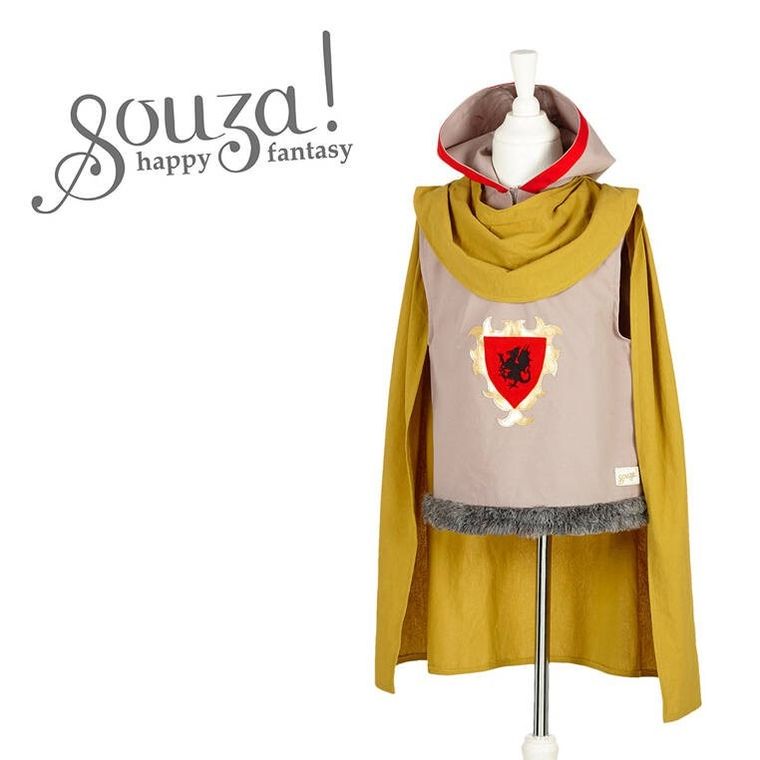 Souza! Rycerz Marcus, kostium miękka zbroja z peleryną, 3-4 lata