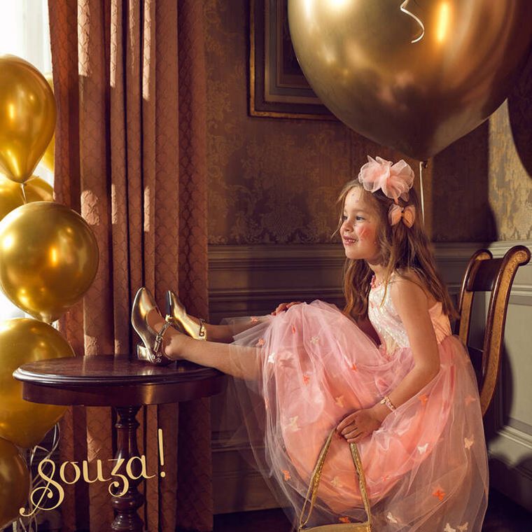 Souza! Sabine, pantofelki na obcasie, złote, rozmiar 33