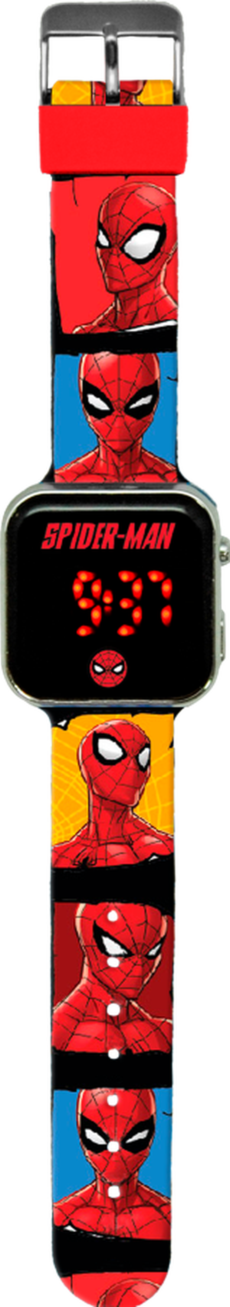 Spider-Man, zegarek LED z kalendarzem