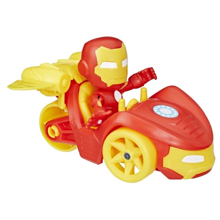 Spidey i super-kumple, Iron Man i Iron Racer, figurka z pojazdem