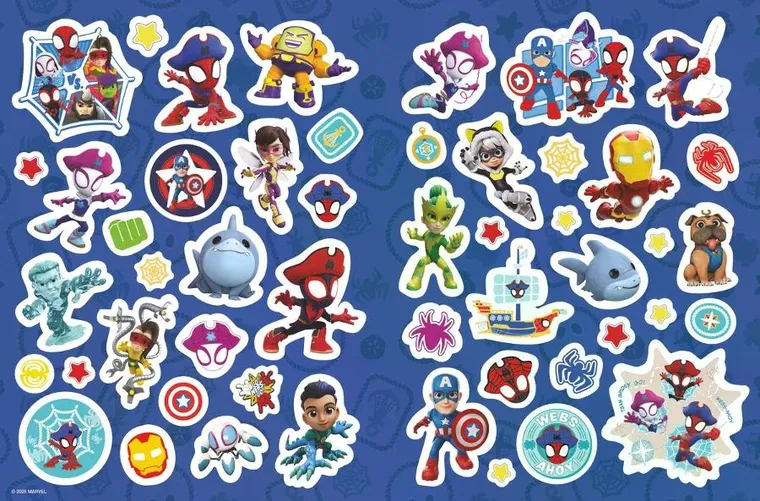 Spidey i Super-kumple. Piraci. Koloruj! Rozwiązuj! 50 naklejek świecących w ciemności