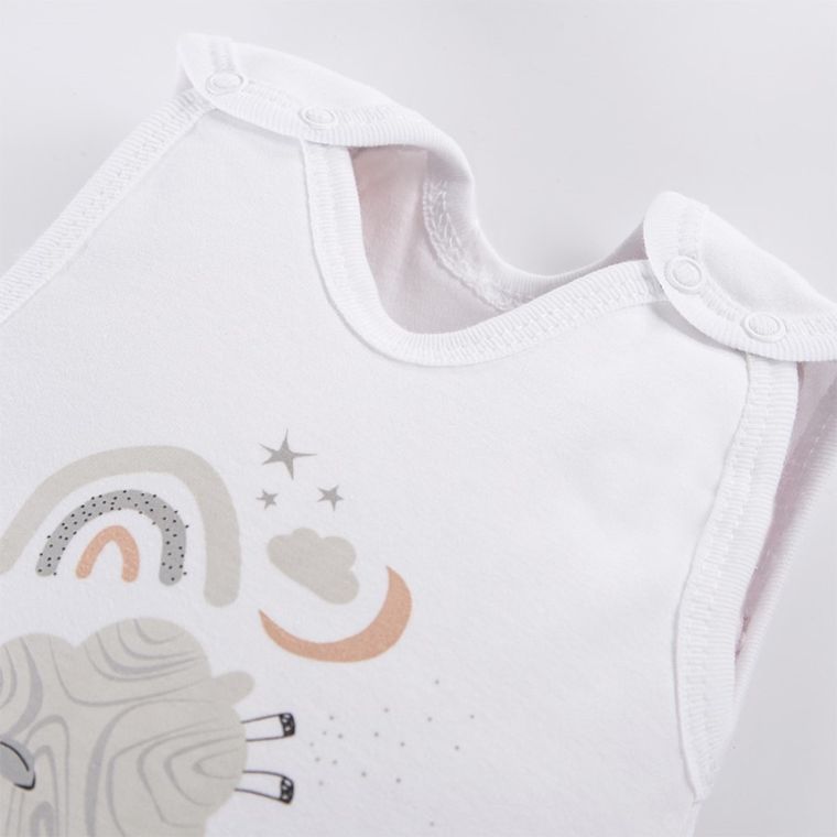 Śpiochy niemowlęce, białe, Eevi