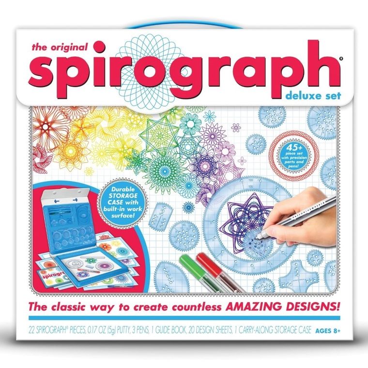 Spirograph, zestaw artystyczny, Deluxe