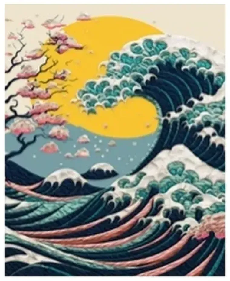 Splat Planet, Wielka fala w Kanagawie, zestaw do wyklejania plasteliną