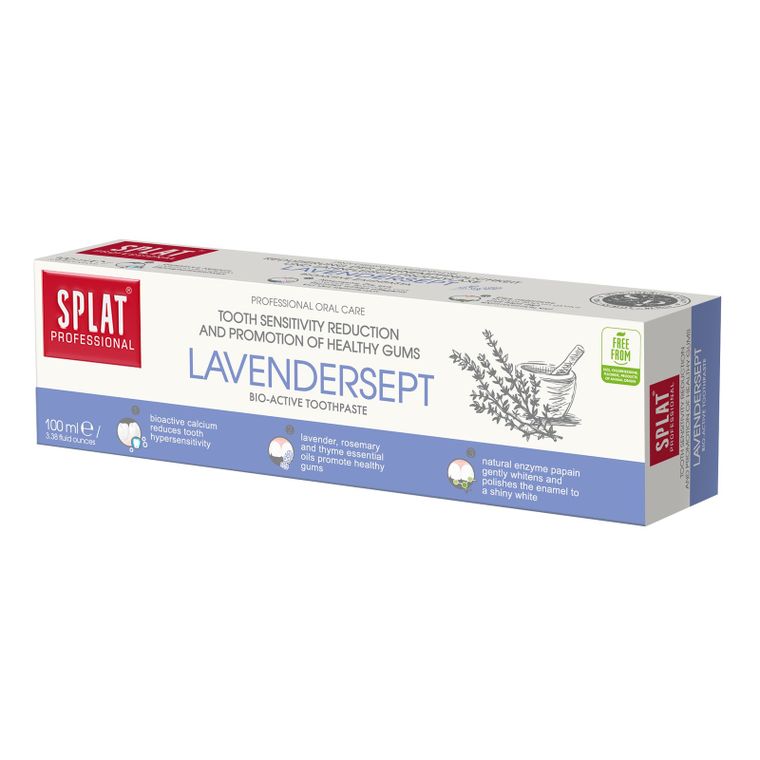 Splat, Professional Lavedersept, Bioaktywna pasta do zębów specjalnie opracowana do mocnej ochrony przed bakteriami i skutecznej profilaktyki przyzębia, 100 ml