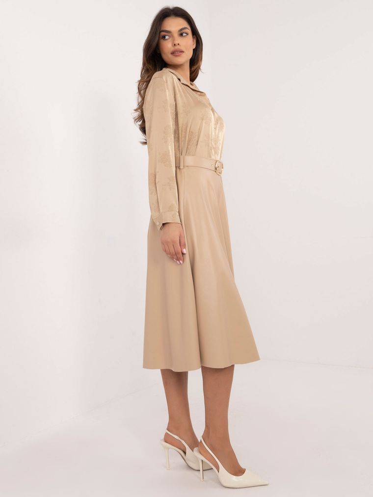 Spódnica damska, beżowa, Italy Moda
