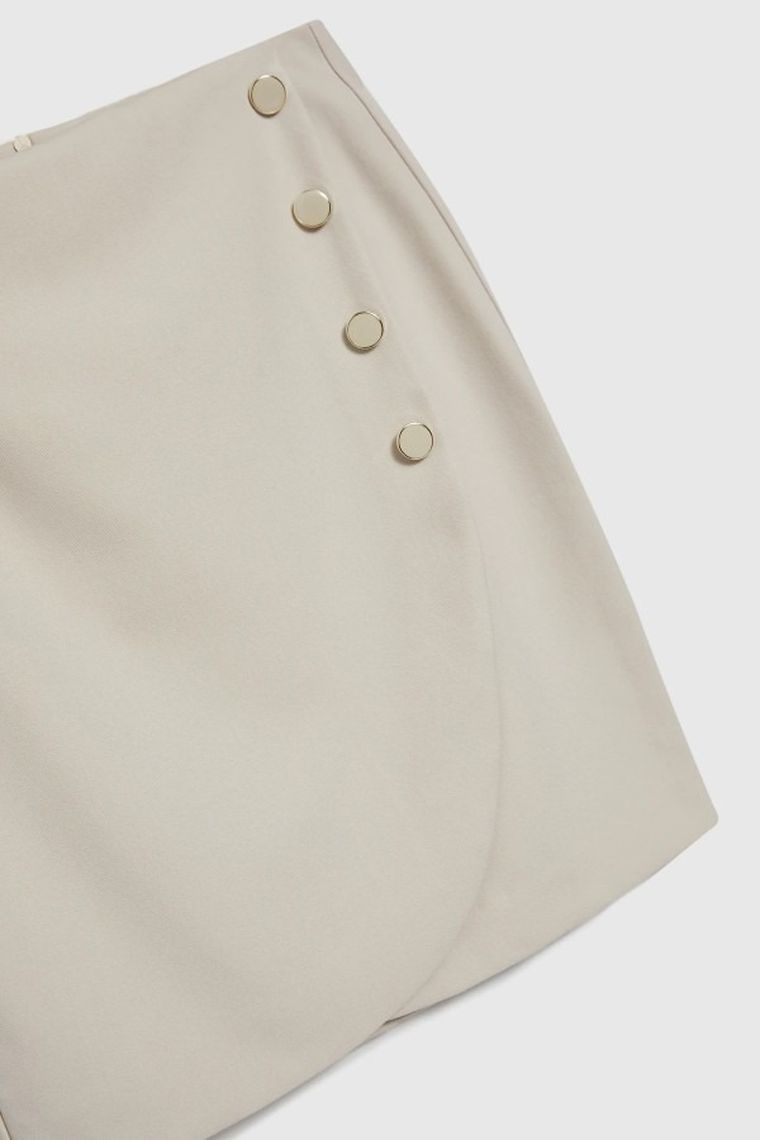 Spódnica damska, beżowa, Moodo