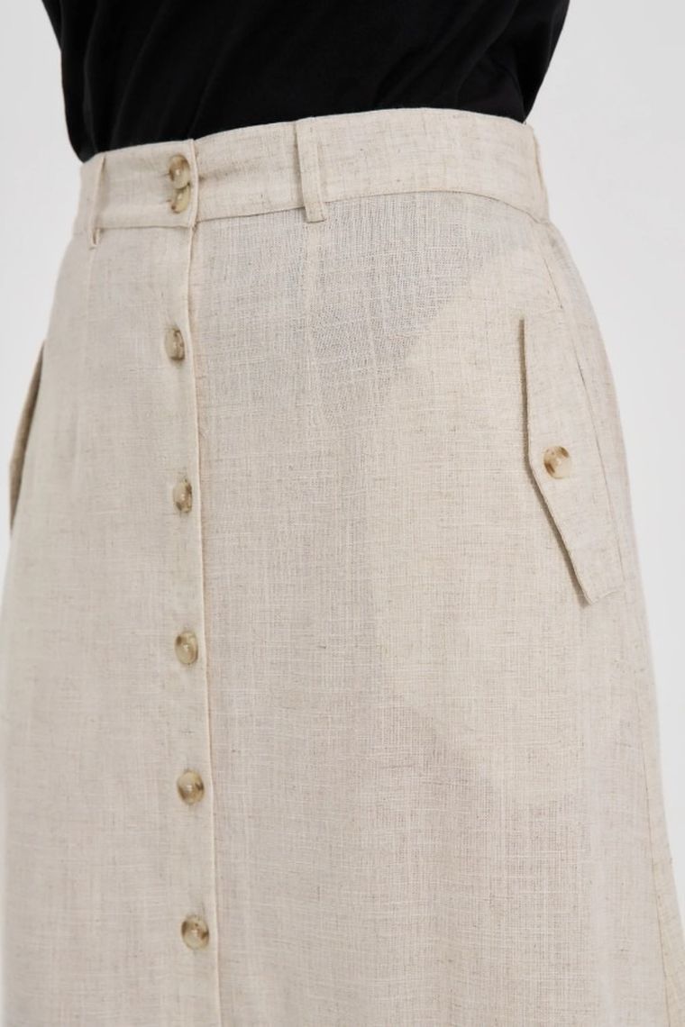 Spódnica damska, beżowa, Moodo