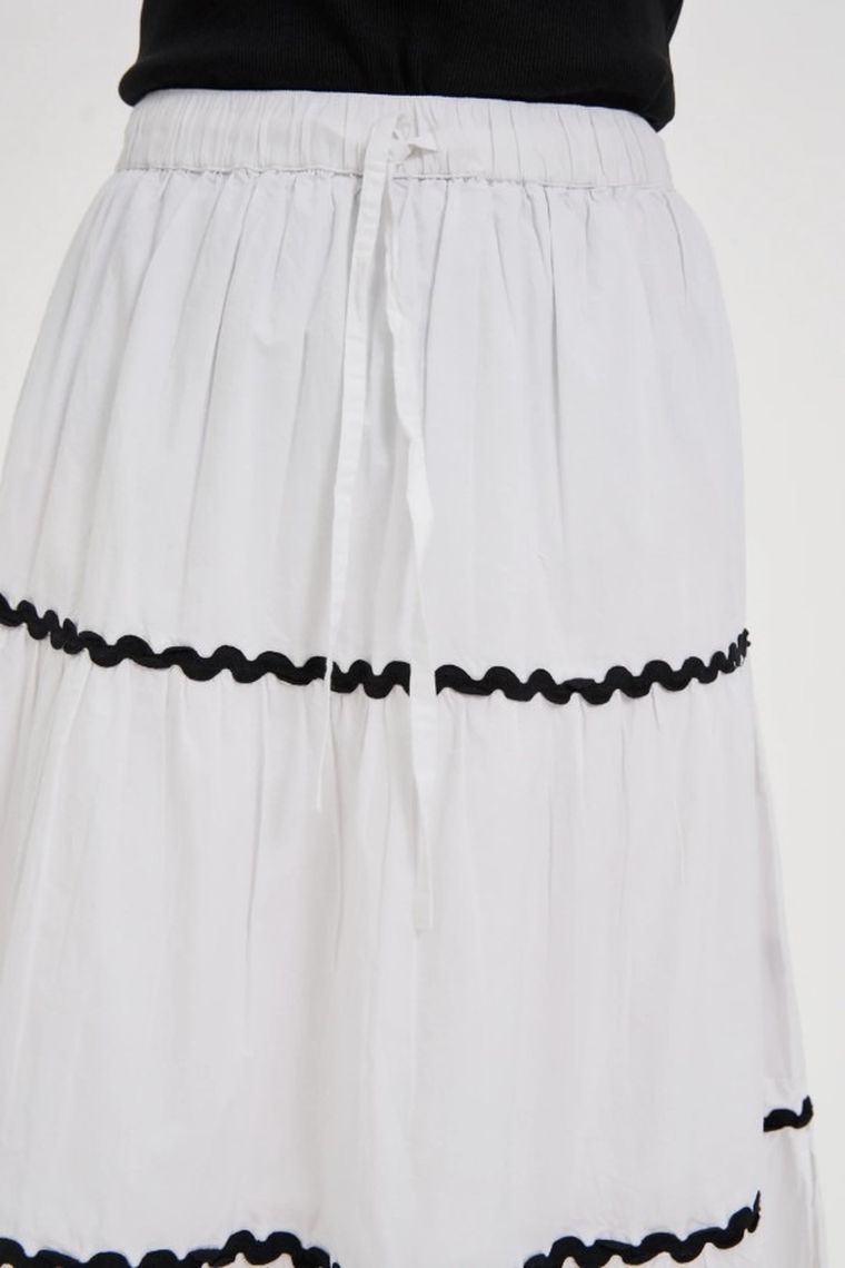 Spódnica damska, biała, Moodo