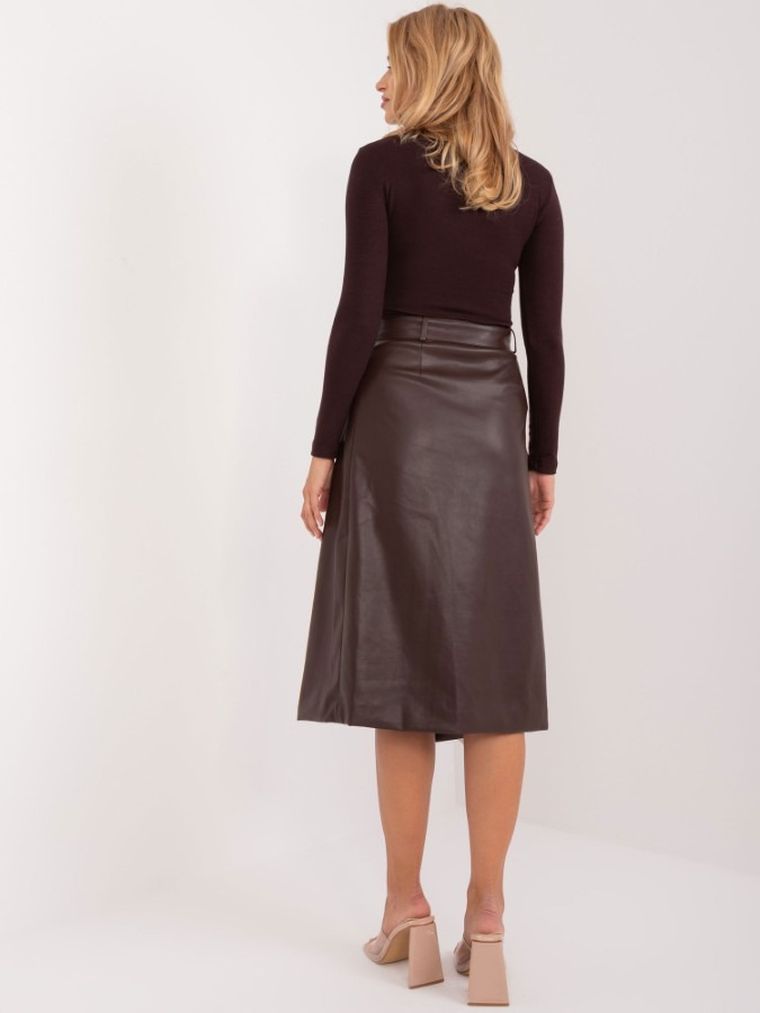 Spódnica damska, brązowa, Factory Price