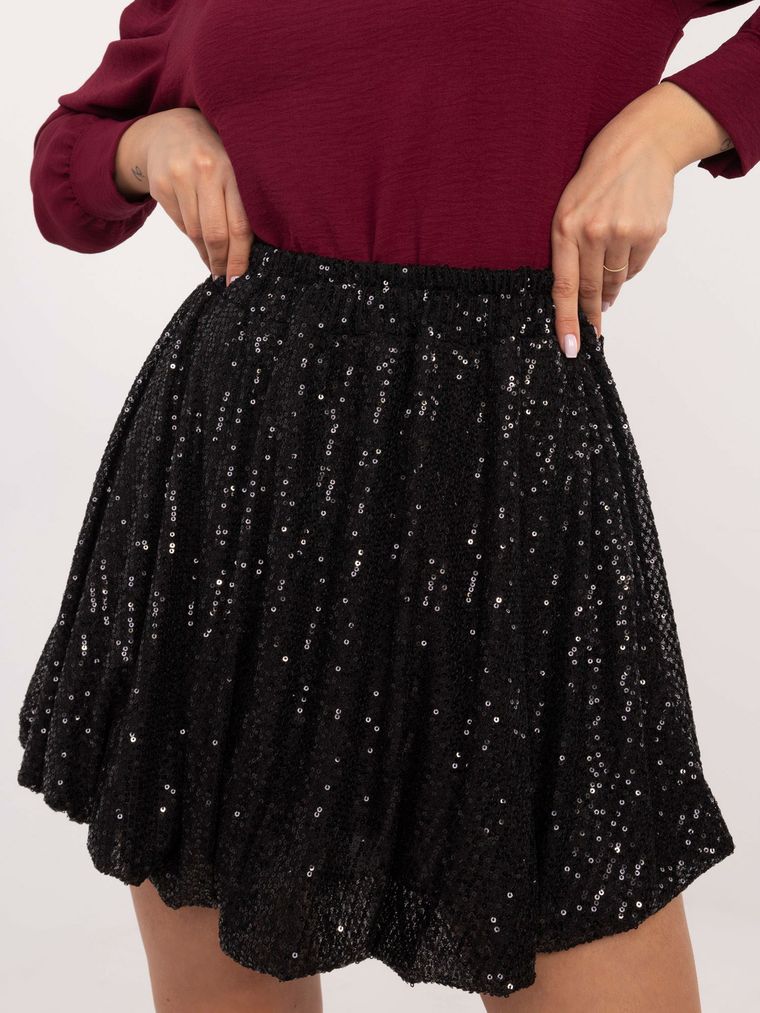 Spódnica damska, czarna, Italy Moda
