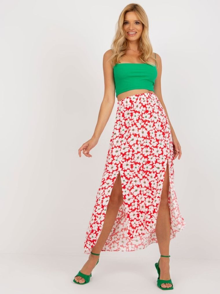 Spódnica damska, czerwona, Rue Paris