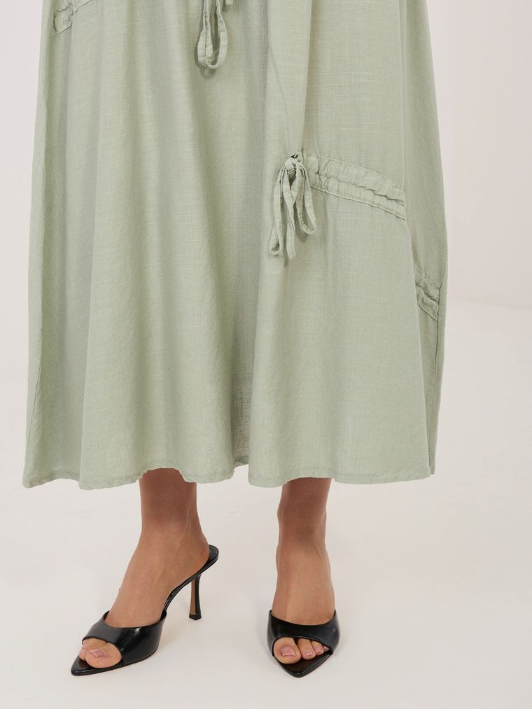 Spódnica damska, khaki, Italy Moda