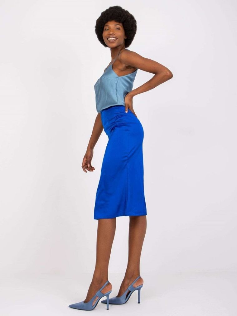 Spódnica damska, niebieska, Rue Paris