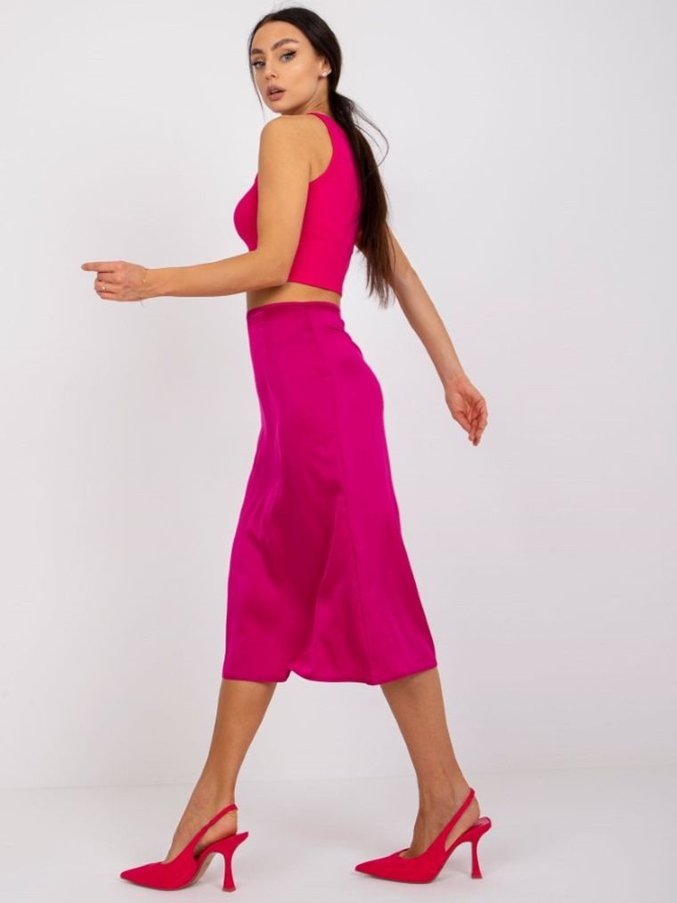 Spódnica damska, różowa, Rue Paris