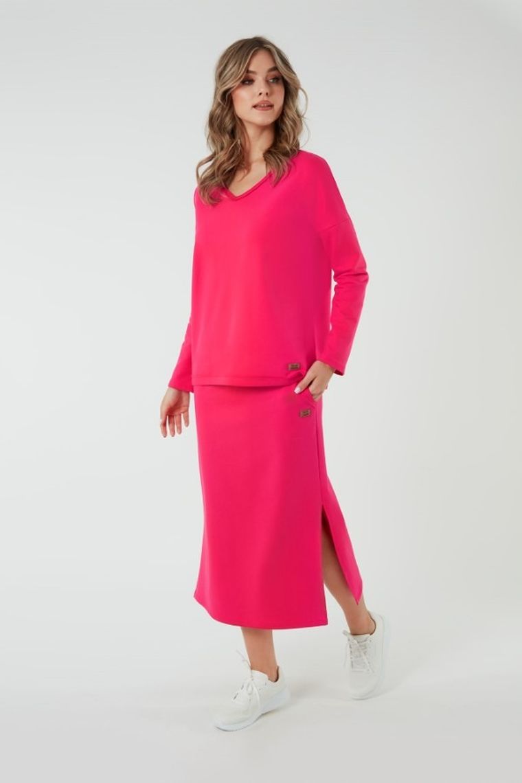 Spódnica damska, różowa, Stella, Italian Fashion