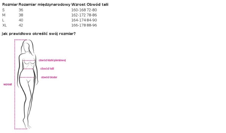 Spódnica damska, różowa, Sublevel