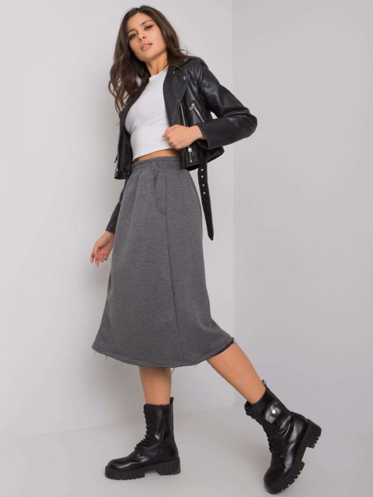 Spódnica damska, szara, Basic Feel Good