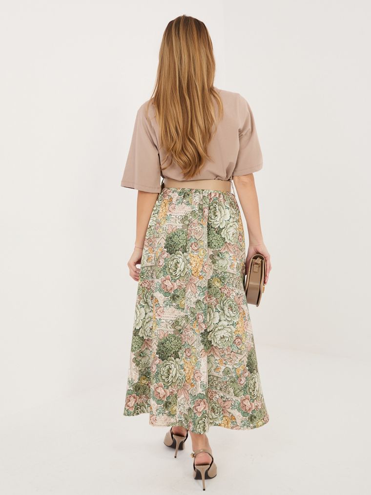 Spódnica damska, zielona, Italy Moda