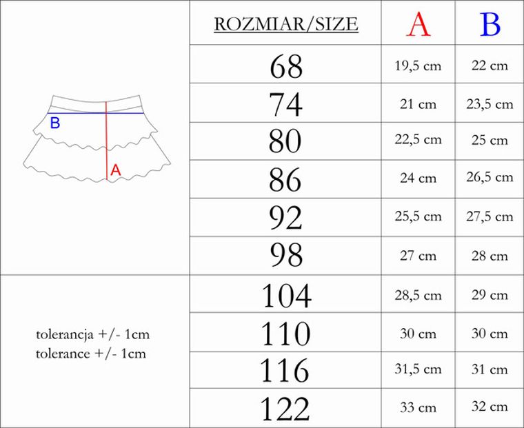 Spódnica dziewczęca, biała, Nicol