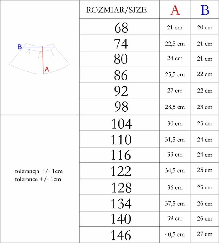 Spódnica dziewczęca, biało-czarna, Nicol
