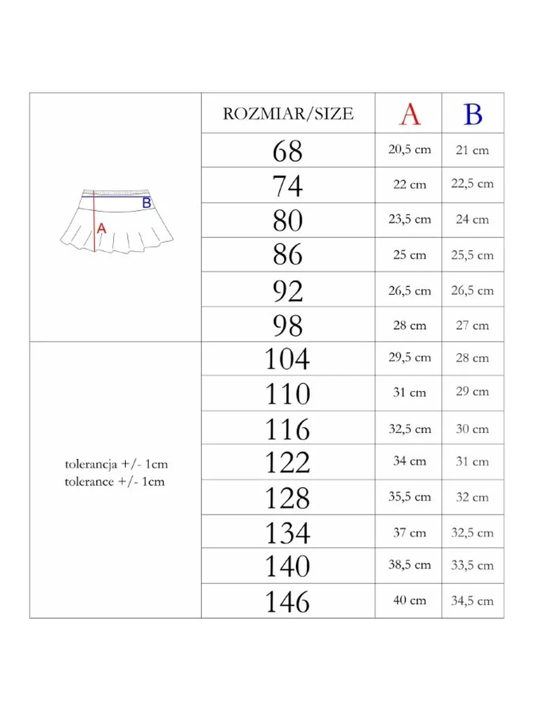Spódnica dziewczęca, czarna, Nicol