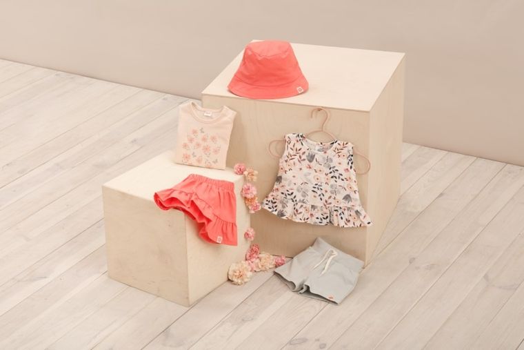 Spódnica dziewczęca, czerwona, Summer Garden, Pinokio