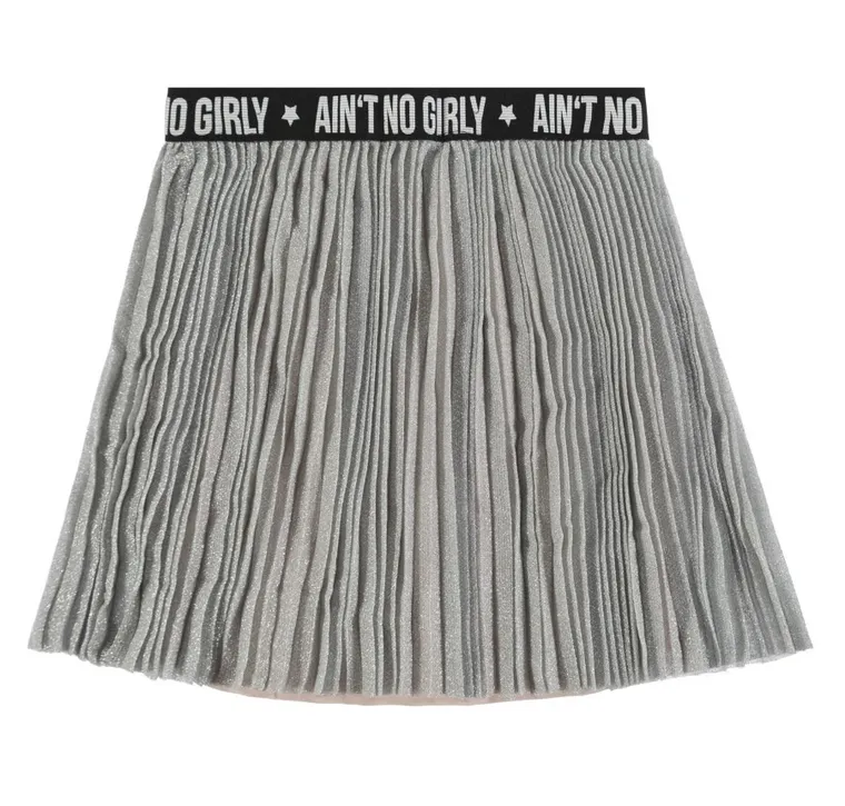 Spódnica dziewczęca, plisowana, różowo-szara, Tom Tailor