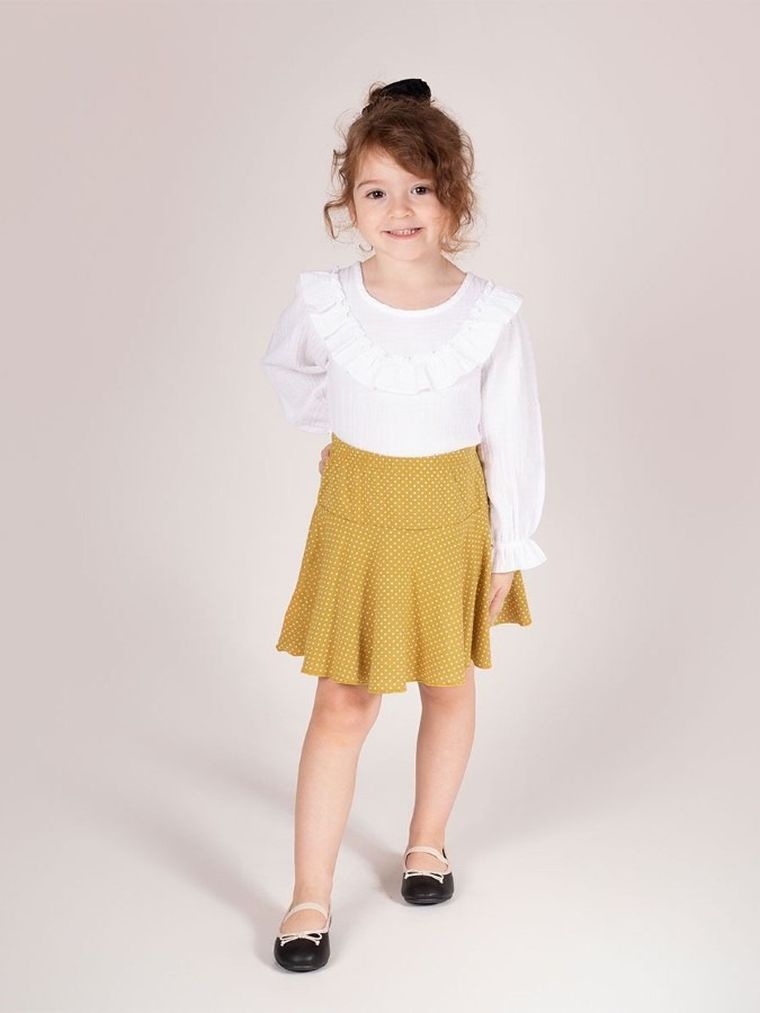 Spódnica dziewczęca, żółta, Nicol