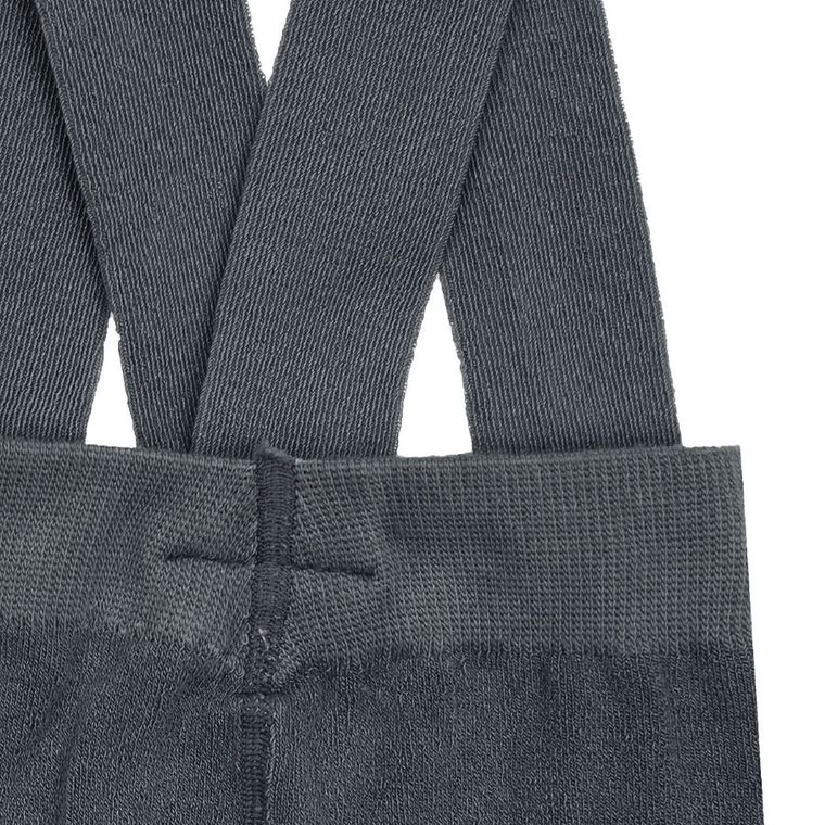 Spodnie chłopięce na szelkach, grafitowe, Nicol