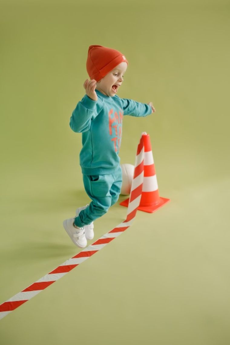 Spodnie chłopięce, turkusowe, Orange Flip, Pinokio