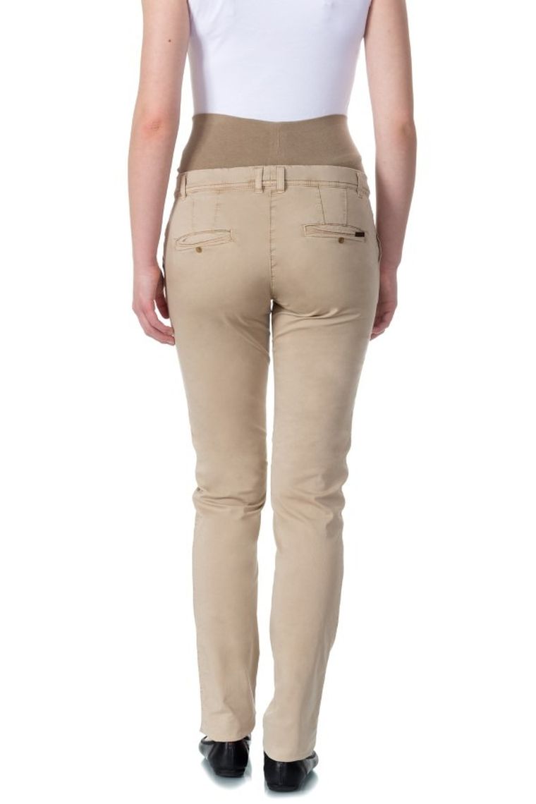 Spodnie damskie, ciążowe, chino, beżowe, Bellybutton