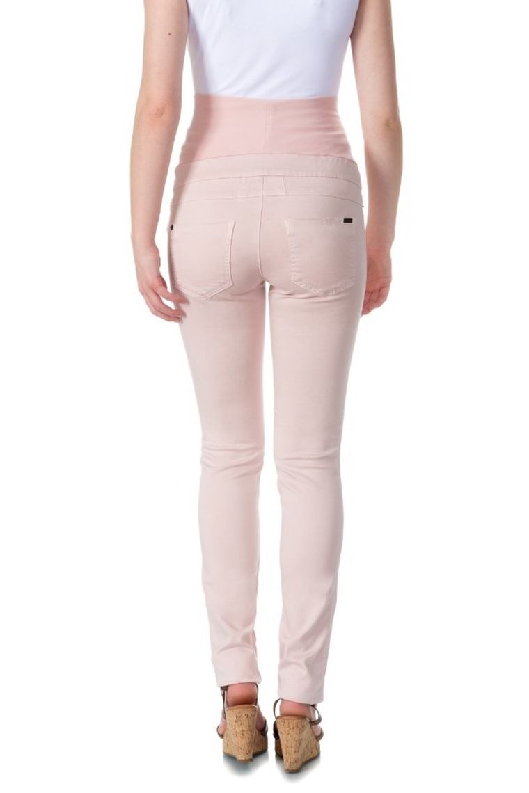 Spodnie damskie, ciążowe, slim, różowe, Bellybutton