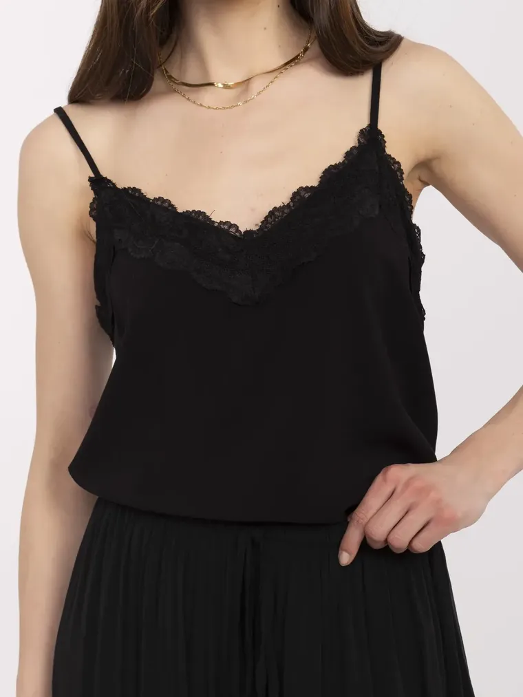 Spodnie damskie, czarne, Italy Moda
