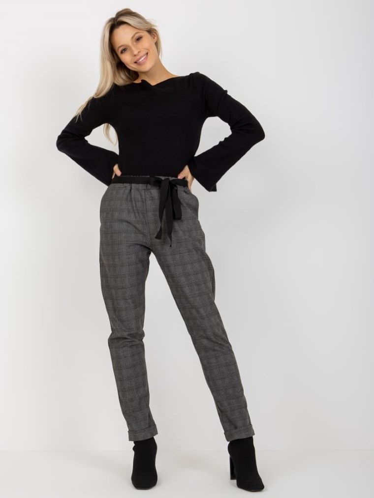 Spodnie damskie, szare, Lakerta