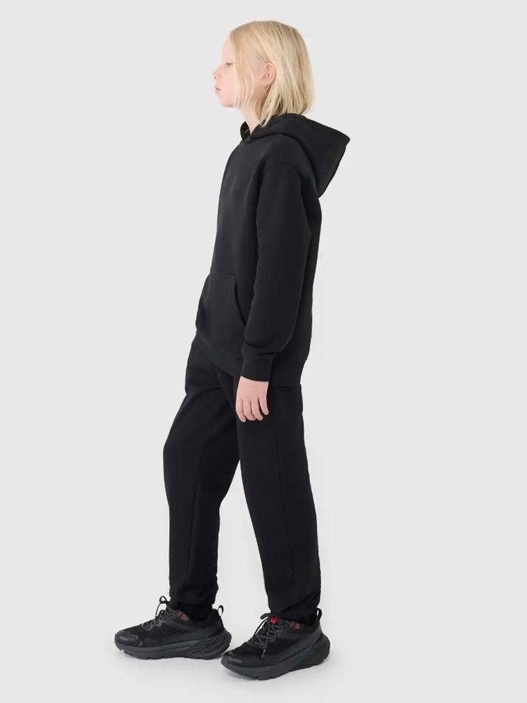 Spodnie dresowe chłopięce, czarne, 4F