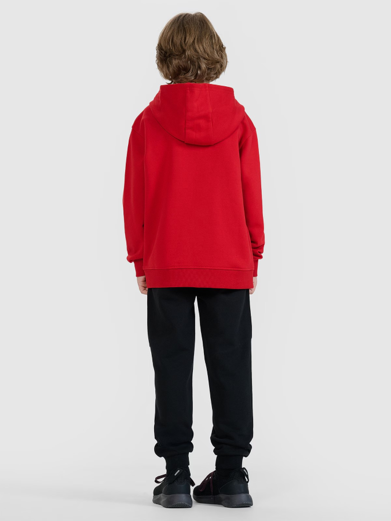 Spodnie dresowe chłopięce, jogger, czarne, 4F